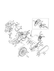 Gear Case / Wheel parts for Craftsman Rear-Tine Tiller 24729933 from AppliancePartsPros.com