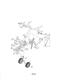 Handle / Wheels parts for Craftsman Front-Tine Tiller 247299341 from AppliancePartsPros.com