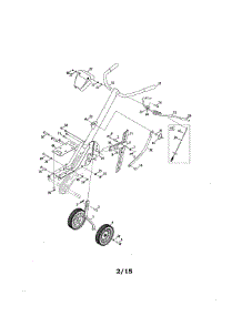 Handles / Wheels parts for Craftsman Front-Tine Tiller 247299342 from AppliancePartsPros.com
