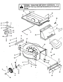 Mower Deck parts for Craftsman Electric Walk-Behind Mower 247370305 from AppliancePartsPros.com