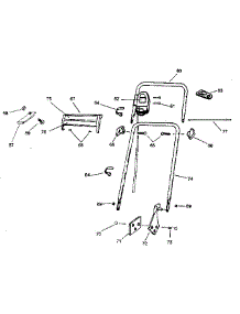 Handle Detail parts for Craftsman Electric Walk-Behind Mower 247370305 from AppliancePartsPros.com