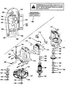 Motor & Switch Assembly parts for Craftsman Electric Walk-Behind Mower 247370305 from AppliancePartsPros.com