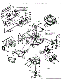 Mower Deck parts for Craftsman Gas Walk-Behind Mower 247370330 from AppliancePartsPros.com