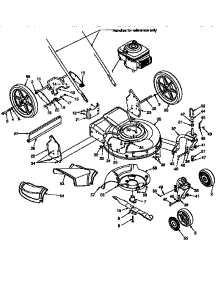 Mower Deck parts for Craftsman Electric Walk-Behind Mower 247370350 from AppliancePartsPros.com