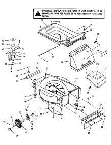 Mower Deck parts for Craftsman Electric Walk-Behind Mower 247370414 from AppliancePartsPros.com