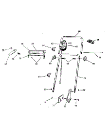 Handle parts for Craftsman Electric Walk-Behind Mower 247370414 from AppliancePartsPros.com