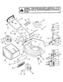 Mower Deck parts for Craftsman Electric Walk-Behind Mower 247370801 from AppliancePartsPros.com