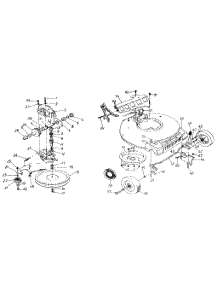 Mower Deck parts for Craftsman Gas Walk-Behind Mower 247372550 from AppliancePartsPros.com