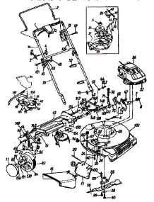 21" Mulching Rotary Mower parts for Craftsman Gas Walk-Behind Mower 247372900 from AppliancePartsPros.com