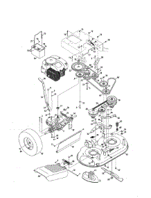 Engien / Transmission / Deck parts for Craftsman Gas Walk-Behind Mower 247374880 from AppliancePartsPros.com