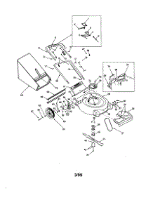 Main Frame parts for Craftsman Gas Walk-Behind Mower 247375590 from AppliancePartsPros.com
