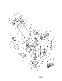 Handle / Deck 21" parts for Craftsman Gas Walk-Behind Mower 247375770 from AppliancePartsPros.com