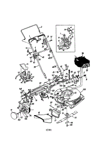 Handle / Guard / 21" Deck parts for Craftsman Gas Walk-Behind Mower 247376381 from AppliancePartsPros.com
