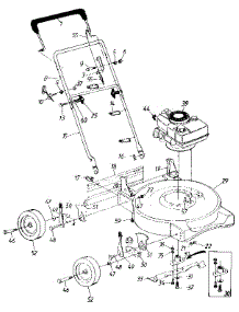 Mower Deck parts for Craftsman Walk-Behind Lawn Mower 247384281 from AppliancePartsPros.com