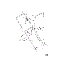 Handle parts for Craftsman Gas Walk-Behind Mower 247385010 from AppliancePartsPros.com