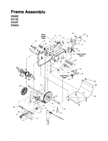 Frame (E600e / E610e / E640f / E660g) parts for Craftsman Gas Snowblower 24742513 from AppliancePartsPros.com