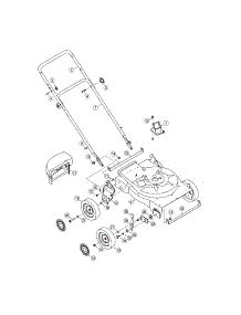 Housing / Handles / Wheels parts for Craftsman Lawn Vacuum 247770120 from AppliancePartsPros.com