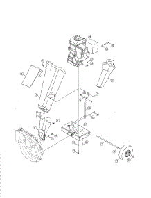 Engine / Chute / Frame parts for Craftsman Chipper Shredder 247776050 from AppliancePartsPros.com