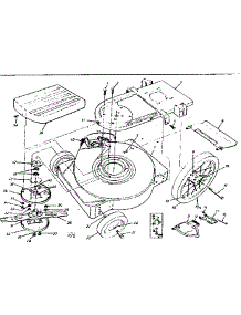 Mower Housing parts for Craftsman Walk-Behind Lawn Mower 247881020 from AppliancePartsPros.com