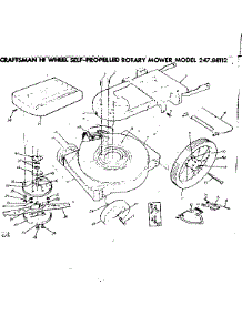 Mower Housing parts for Craftsman Walk-Behind Lawn Mower 24788112 from AppliancePartsPros.com