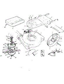 Mower Housing parts for Craftsman Walk-Behind Lawn Mower 247881121 from AppliancePartsPros.com