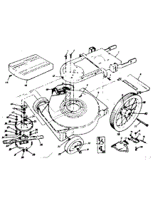 Mower Housing parts for Craftsman Walk-Behind Lawn Mower 247881122 from AppliancePartsPros.com