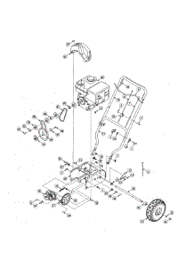 Handle / Engine / Wheel parts for Craftsman Gas Snowblower 247881700 from AppliancePartsPros.com