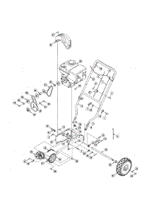 Handle / Engine / Transmission parts for Craftsman Gas Snowblower 247881701 from AppliancePartsPros.com