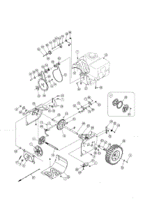 Engine / Gears / Wheel parts for Craftsman Gas Snowblower 247881720 from AppliancePartsPros.com