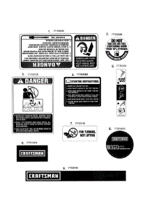 Decals parts for Craftsman Gas Snowblower 247881990 from AppliancePartsPros.com