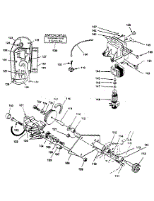 Motor, Switch & Drive Detail parts for Craftsman Gas Snowblower 247882900 from AppliancePartsPros.com