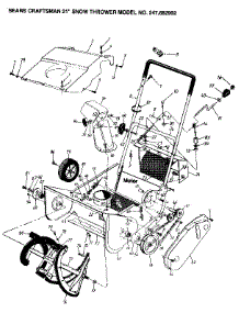 Snow Thrower parts for Craftsman Gas Snowblower 247882902 from AppliancePartsPros.com