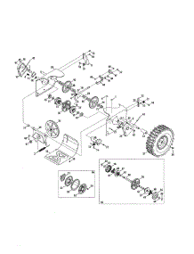 Drive parts for Craftsman Gas Snowblower 247883951 from AppliancePartsPros.com