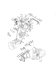 Handles / Engine / Belts parts for Craftsman Gas Snowblower 247883963 from AppliancePartsPros.com