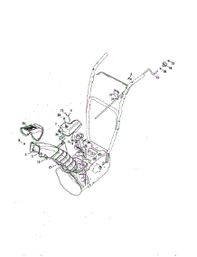 Upper & Lower Chute parts for Craftsman Gas Snowblower 247886400 from AppliancePartsPros.com