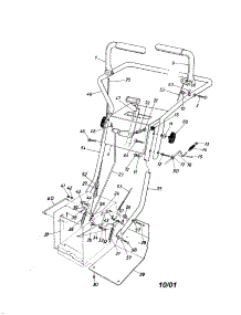 Handle parts for Craftsman Gas Snowblower 247886510 from AppliancePartsPros.com