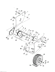 Drive Mechanism parts for Craftsman Gas Snowblower 247886510 from AppliancePartsPros.com