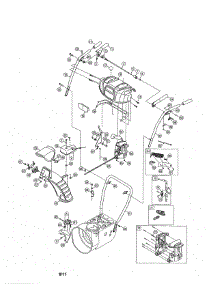 Handles / Lower Chute parts for Craftsman Gas Snowblower 247886910 from AppliancePartsPros.com