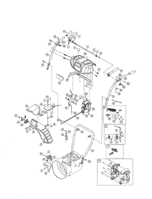 Chute / Handles / Panel parts for Craftsman Gas Snowblower 247886912 from AppliancePartsPros.com