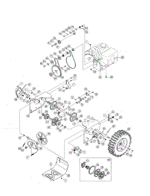Gears / Wheel / Engine parts for Craftsman Gas Snowblower 247886913 from AppliancePartsPros.com