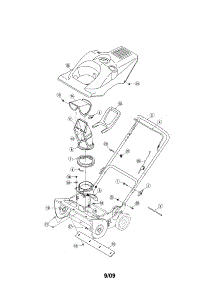 Shroud / Lower Chute / Handle parts for Craftsman Gas Snowblower 247887040 from AppliancePartsPros.com