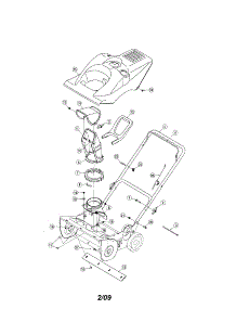 Shroud / Handles parts for Craftsman Gas Snowblower 247887050 from AppliancePartsPros.com