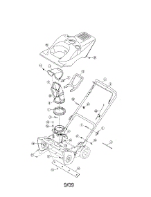 Shroud / Lower Chute / Handle parts for Craftsman Gas Snowblower 247887200 from AppliancePartsPros.com