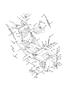 Handles / Frame parts for Craftsman Gas Walk-Behind Mower 247887330 from AppliancePartsPros.com