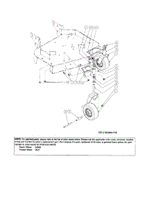 Wheel parts for Craftsman Gas Walk-Behind Mower 247887360 from AppliancePartsPros.com