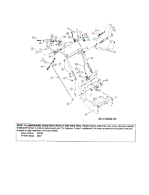 Handle parts for Craftsman Gas Walk-Behind Mower 247887360 from AppliancePartsPros.com