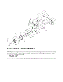 Wheel parts for Craftsman Gas Walk-Behind Mower 247887360 from AppliancePartsPros.com