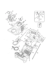 Chute / Cover / Handle parts for Craftsman Gas Snowblower 247887821 from AppliancePartsPros.com