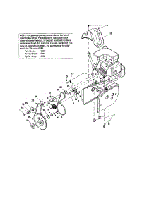 Idler Bracket / Pulley / V-Belt parts for Craftsman Gas Snowblower 247888160 from AppliancePartsPros.com