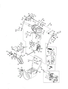 Handle / Chute parts for Craftsman Gas Snowblower 247888301 from AppliancePartsPros.com